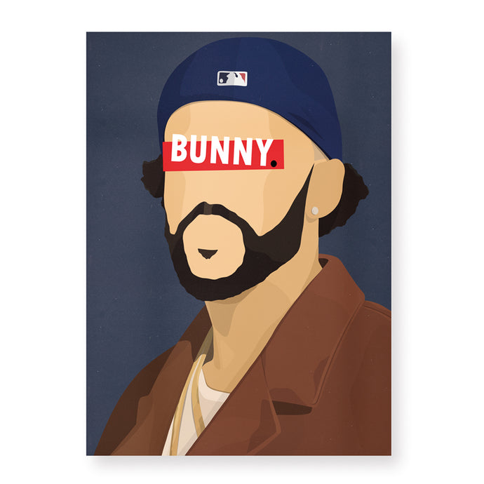 Affiche Bad Bunny - Hugoloppi