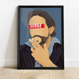 Affiche Serge Gainsbourg_présentation - Hugoloppi