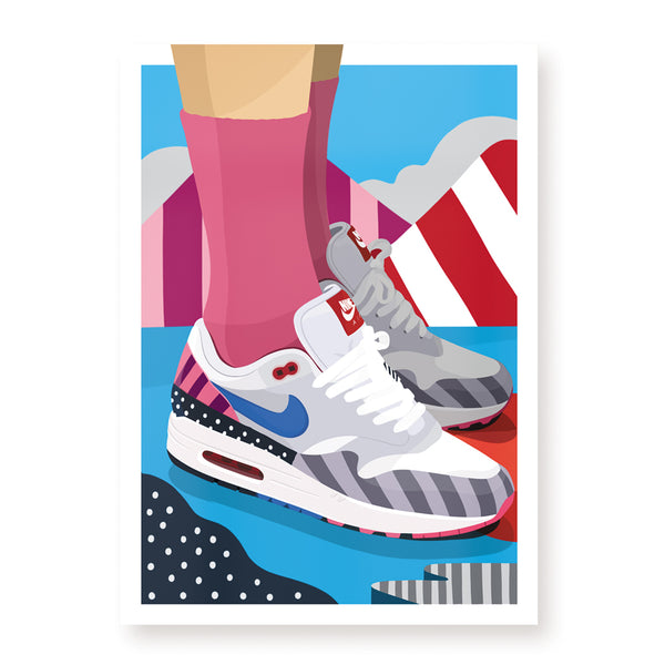 Affiche Air Max 1 Parra - Hugoloppi