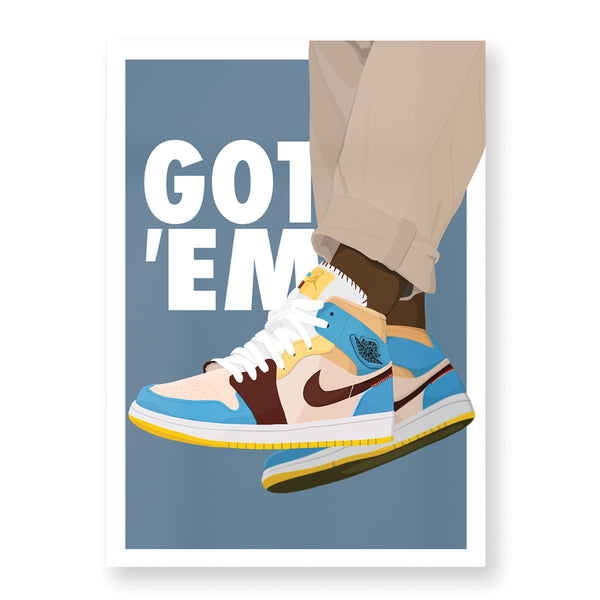 Affiche Air Jordan X Maison Chateau Rouge - Hugoloppi