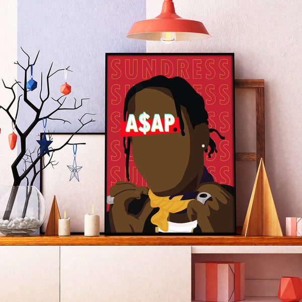 Affiche Asap Rocky_présentation - Hugoloppi