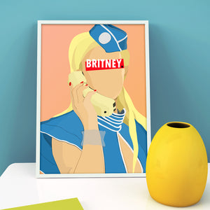 Affiche Britney Spears_présentation - Hugoloppi