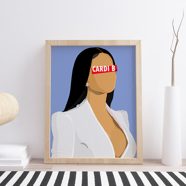 Affiche Cardi B_présentation - Hugoloppi