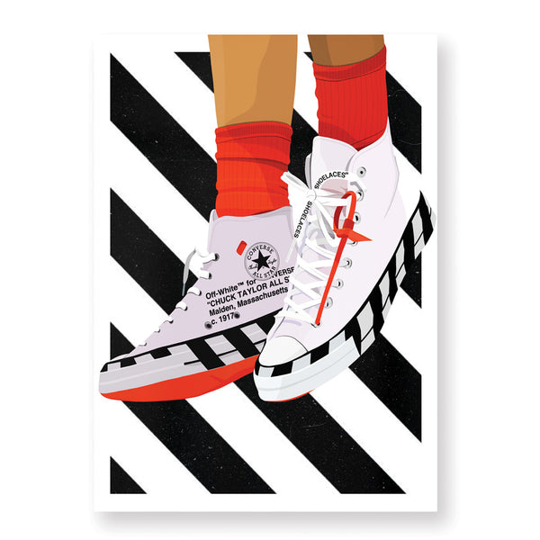 Affiche converse X Off-White - Hugoloppi