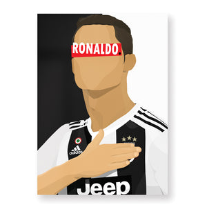 Affiche Cristiano Ronaldo - Juventus - Hugoloppi