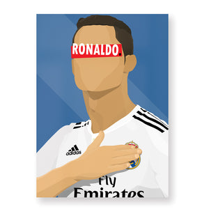 Affiche Cristiano Ronaldo - Real Madrid - Hugoloppi