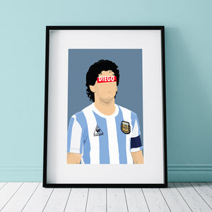 Affiche Diego Maradona_présentation - Hugoloppi