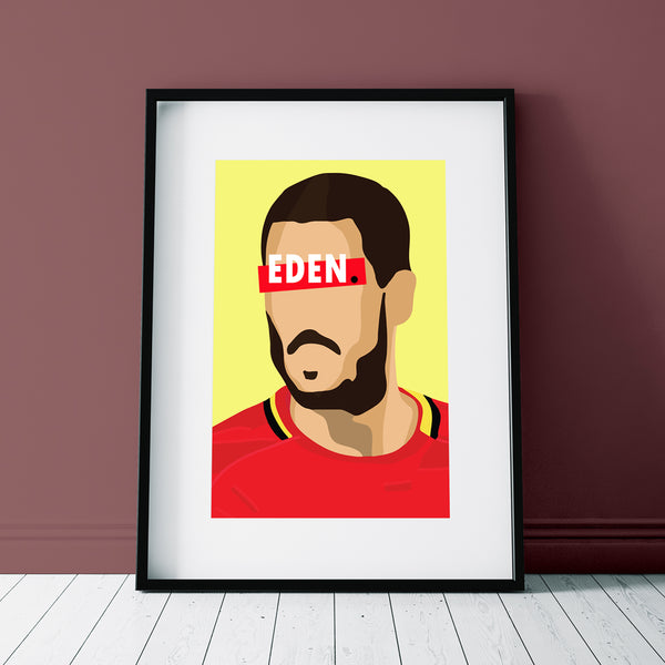 Affiche Eden Hazard_présentation - Hugoloppi