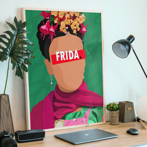 Affiche Frida Kahlo_présentation - Hugoloppi