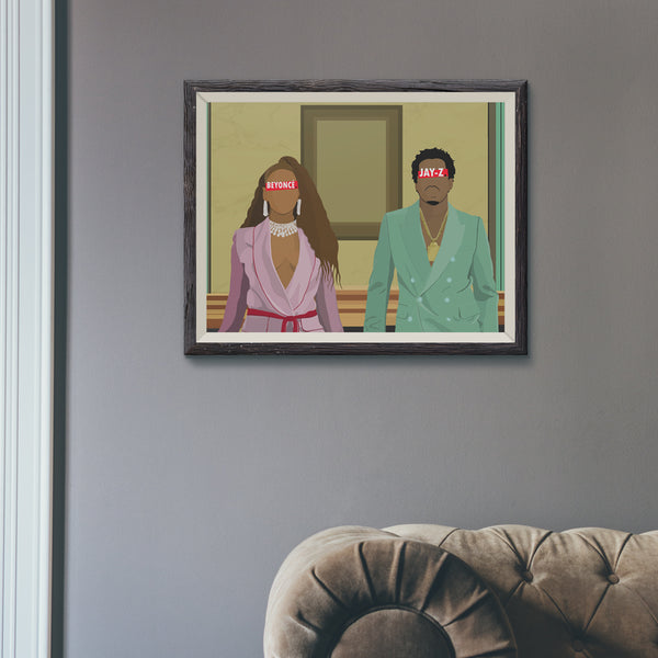 Affiche Jay-Z & Beyoncé_présentation - Hugoloppi