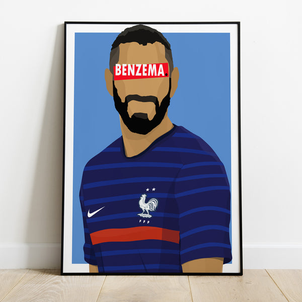 Affiche Karim Benzema_présentation - Hugoloppi