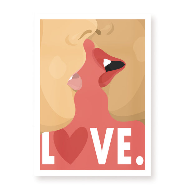 Affiche LOVE bis - Hugoloppi