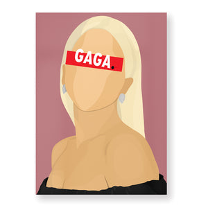 Affiche Lady Gaga - Hugoloppi