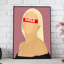 Charger l&#39;image dans la galerie, Affiche Lady Gaga_présentation - Hugoloppi