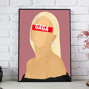Affiche Lady Gaga_présentation - Hugoloppi