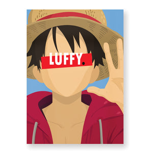 Affiche Luffy - Hugoloppi