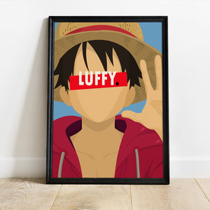 Affiche Luffy_présentation - Hugoloppi