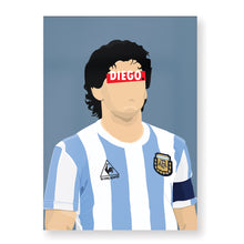 Charger l&#39;image dans la galerie, Affiche Diego Maradona - Hugoloppi