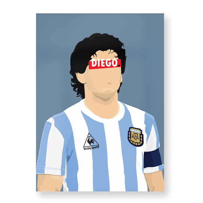 Affiche Diego Maradona - Hugoloppi