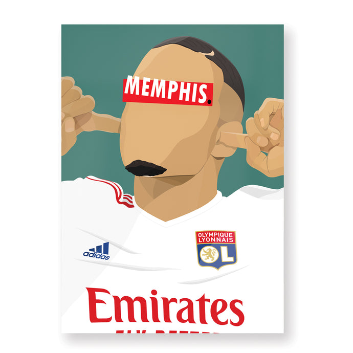 Affiche Memphis Depay - Hugoloppi