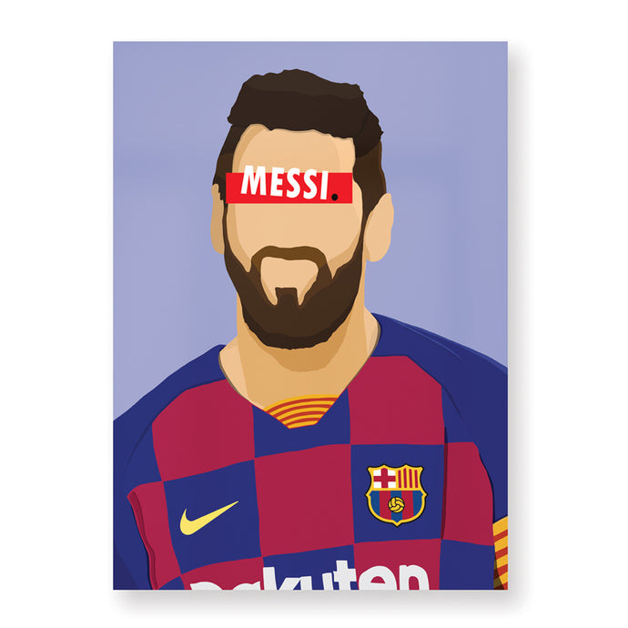 Affiche Lionel Messi - Hugoloppi