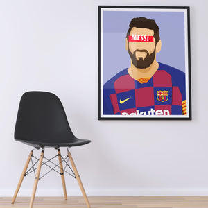 Affiche Lionel Messi_présentation - Hugoloppi