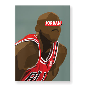 Affiche Michael Jordan - Hugoloppi