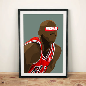 Affiche Michael Jordan_présentation - Hugoloppi