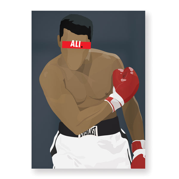 Affiche Mohamed Ali - Hugoloppi