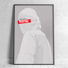 Charger l&#39;image dans la galerie, Affiche Népal_présentation - Hugoloppi