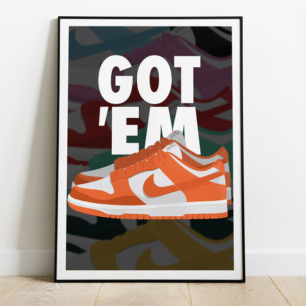 Affiche Nike Dunk Low_présentation