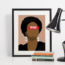 Charger l&#39;image dans la galerie, Affiche Nina Simone_présentation - Hugoloppi