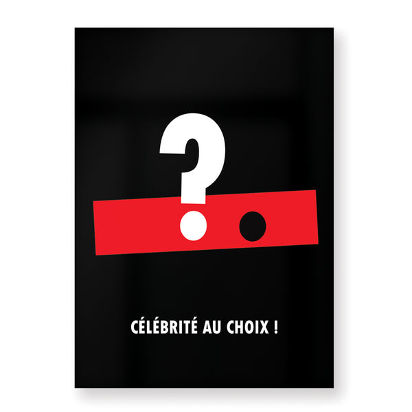 Affiche célébrité au choix - Hugoloppi