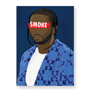 Affiche Pop Smoke - Hugoloppi