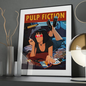 Affiche Pulp Fiction_présentation - Hugoloppi