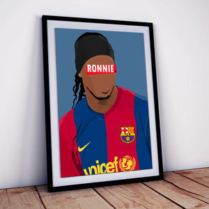 Affiche Ronaldinho_présentation - Hugoloppi