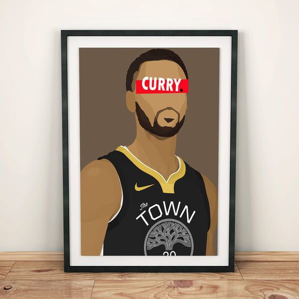 Affiche Stephen Curry_présentation - Hugoloppi