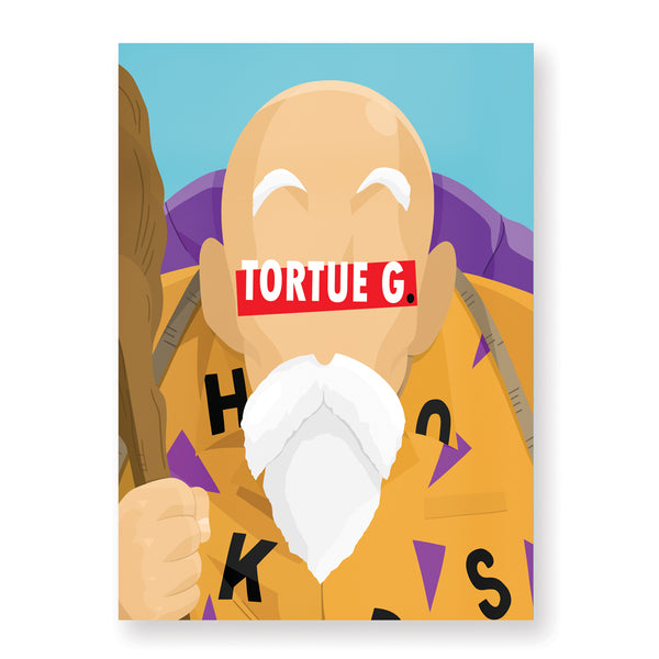 Affiche Tortue Géniale - Hugoloppi