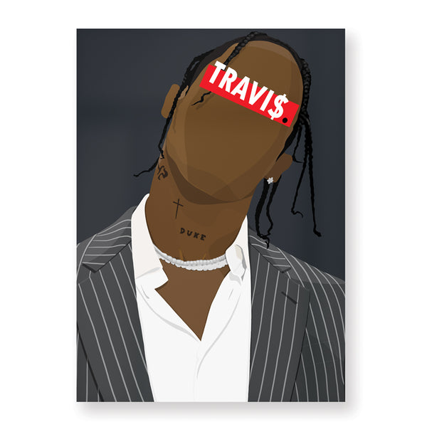 Affiche Travis Scott - Hugoloppi