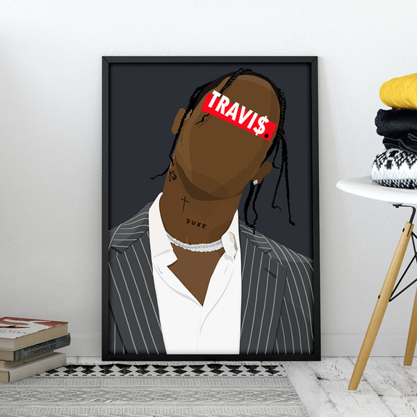 Affiche Travis Scott_présentation - Hugoloppi