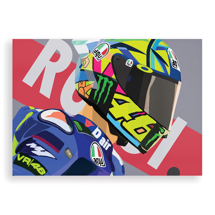 Affiche Valentino Rossi - Hugoloppi