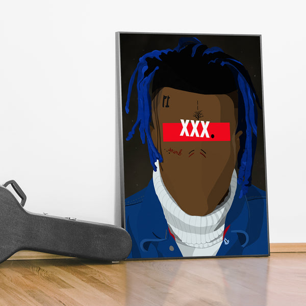 Affiche XXX Tentacion_présentation - Hugoloppi